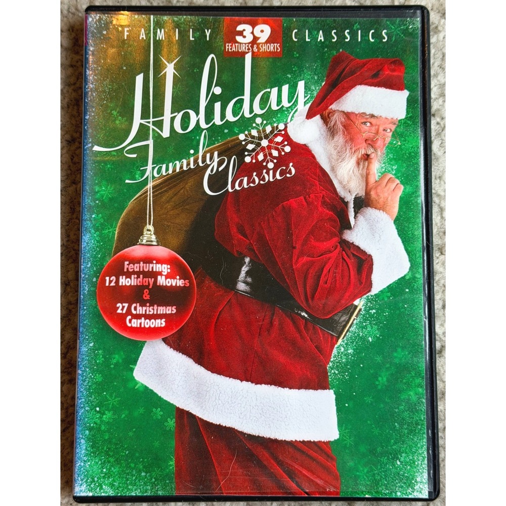 Mill Creek Holiday Family Classics DVD 4-Disc 39 Features Cartoons Movies‎ VTG
